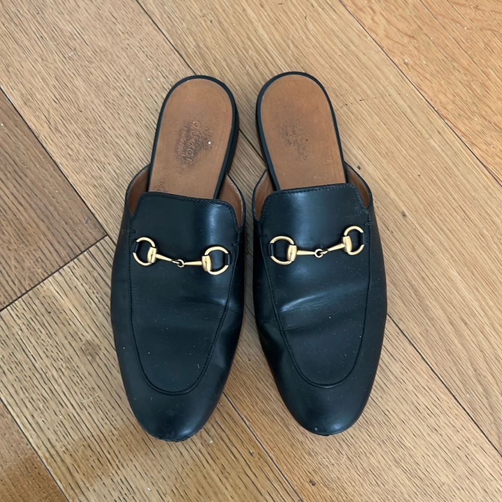 Gucci loafer slides used